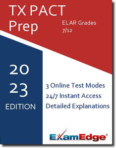 TX PACT English Language Arts and Reading Grades 7 to 12 - Online Practice Tests