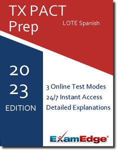 TX PACT LOTE Spanish Childhood–Grade 12  - Online Practice Tests