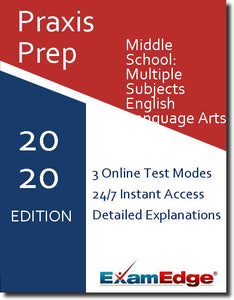 Praxis Middle School: Multiple Subjects English Language Arts Subtest  - Online Practice Tests