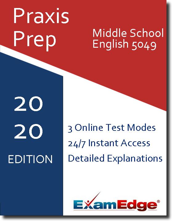 Praxis Middle School English Language Arts 5049  - Online Practice Tests